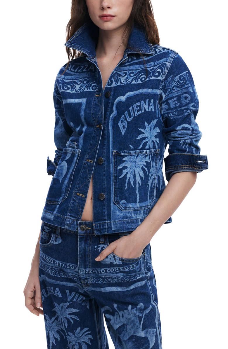Desigual Trucker Jacket, Main, color,
