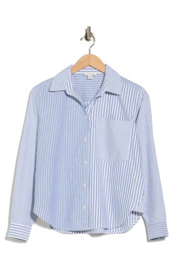 Beachlunchlounge Cami Stripe Shirt In Dark Blue Multi
