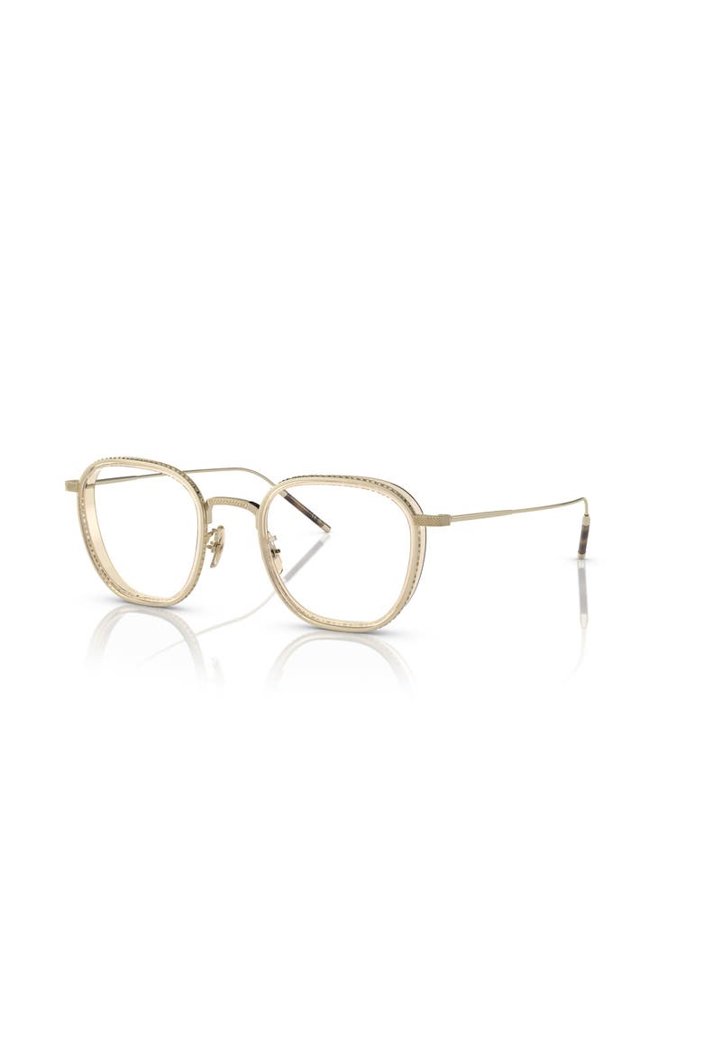 48mm Rectangle optical glasses, Main, color, Gold