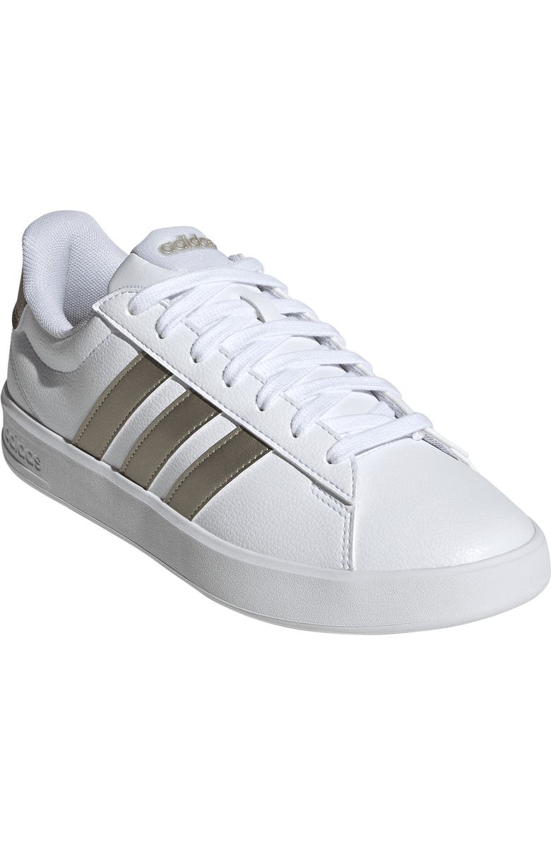 adidas Grand Court 3.0 Sneaker, Main, color, White/ Cyber Met./ White