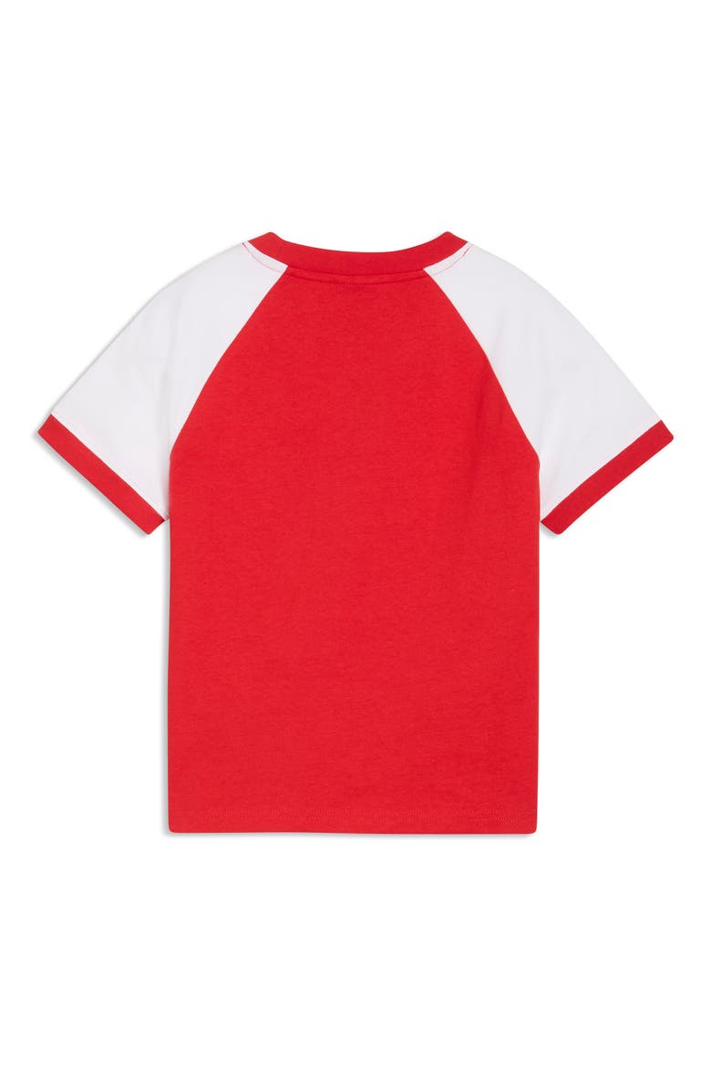Future Archive Slim Colorblock Cotton T-Shirt, Alternate, color, FOR ALL TIME RED