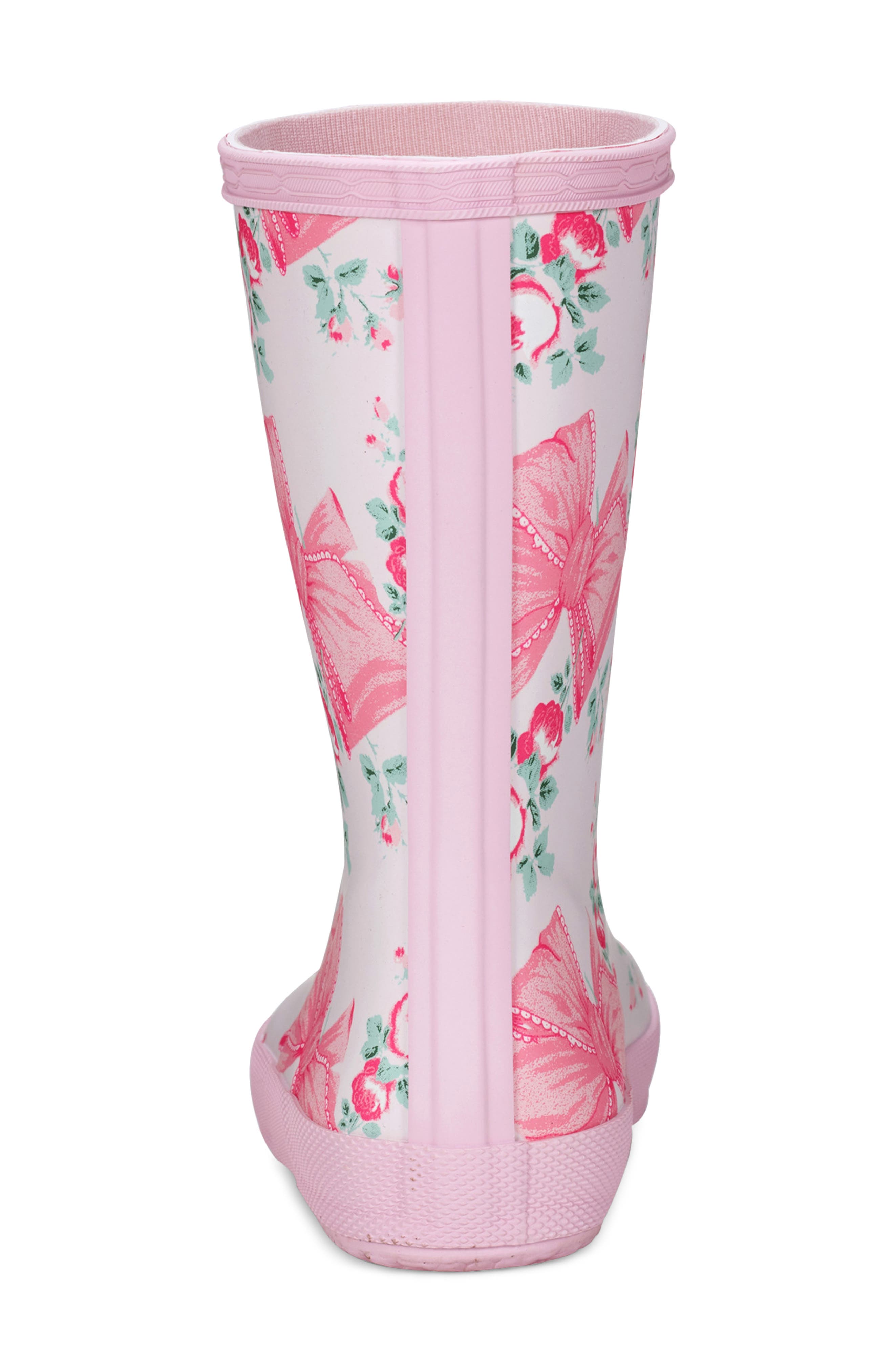 Hunter x LoveShackFancy Kids' First Classic Rain Boot, Alternate, color, Rosa Beaux  Mint Pink