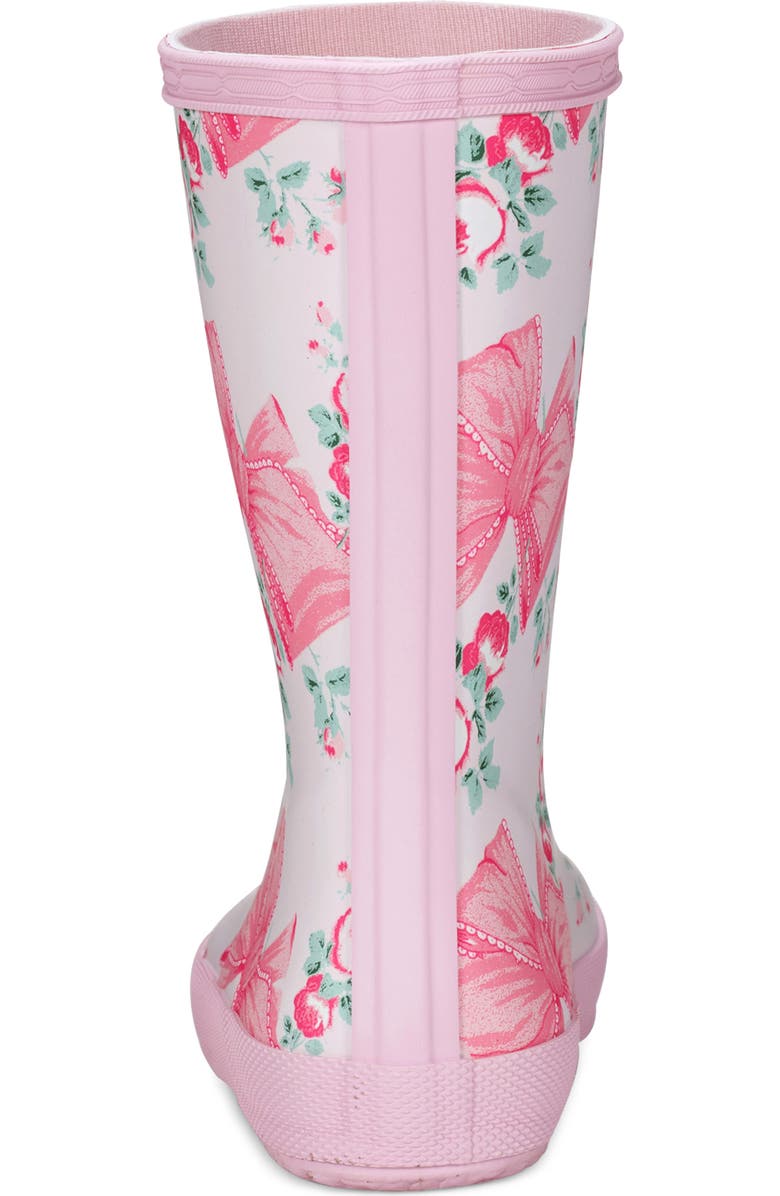 Hunter x LoveShackFancy Kids' First Classic Rain Boot, Alternate, color, Rosa Beaux Mint Pink