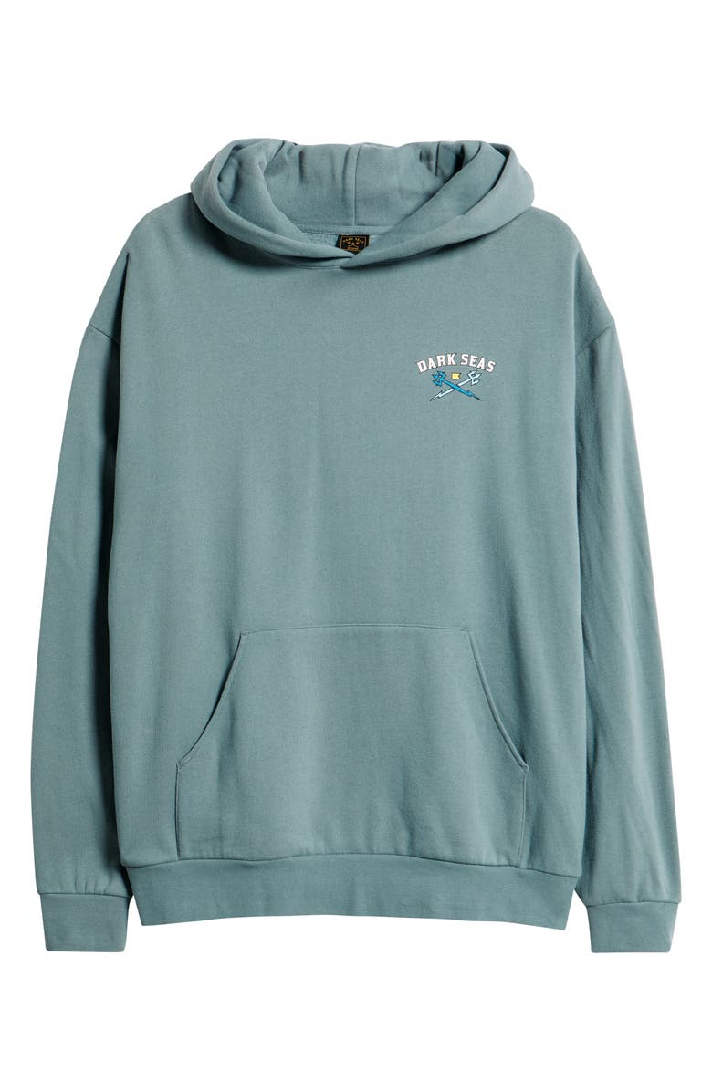 DARK SEAS Sailor's Sun Oversize Cotton Blend Hoodie, Alternate, color, Blue Magic