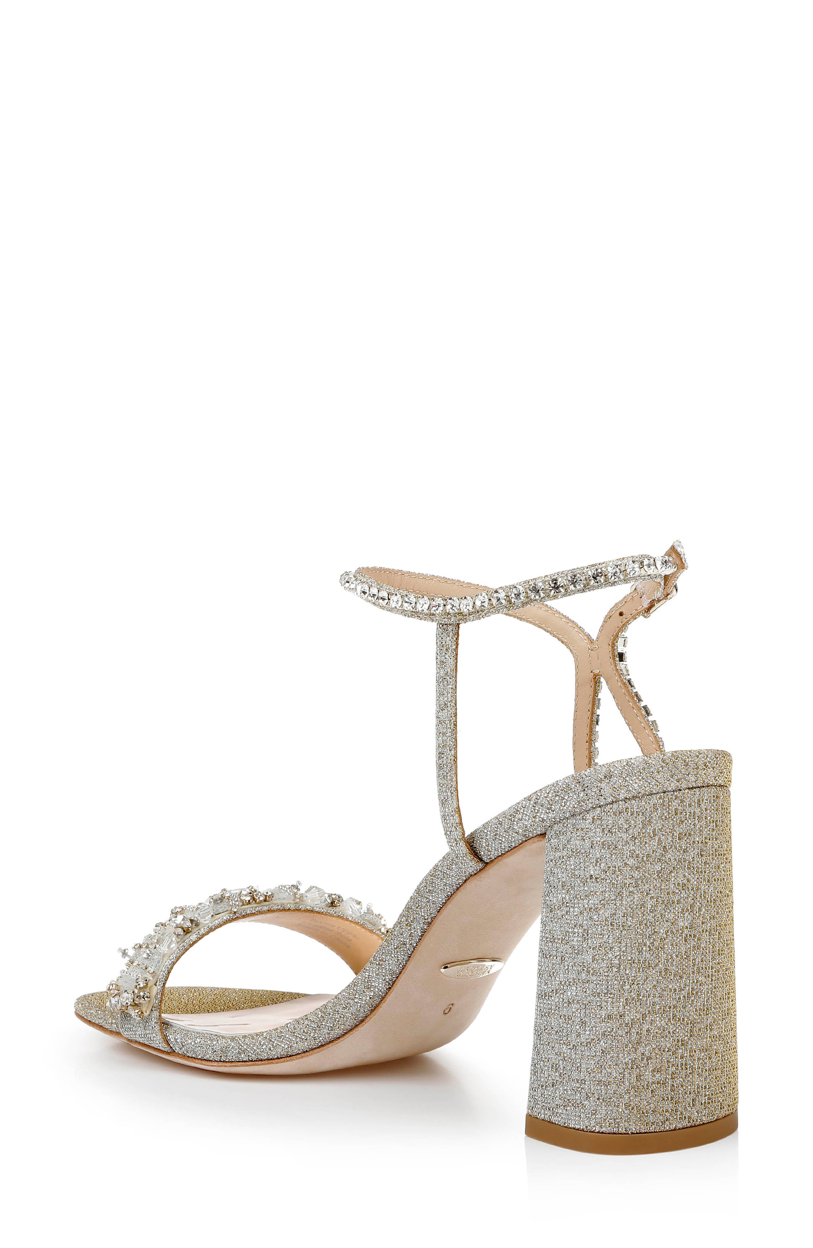 Tanisha Crystal Ankle Strap Sandal, Alternate, color, PLT TEXTL