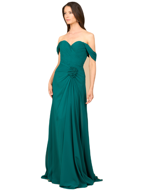 Off Shoulder Chiffon Dress