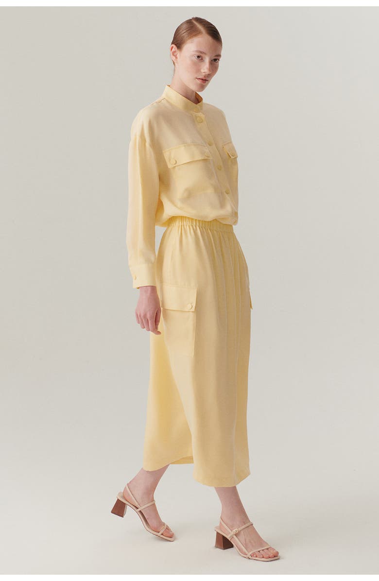 Exquise Saylor Midi Skirt, Alternate, color, Yellow