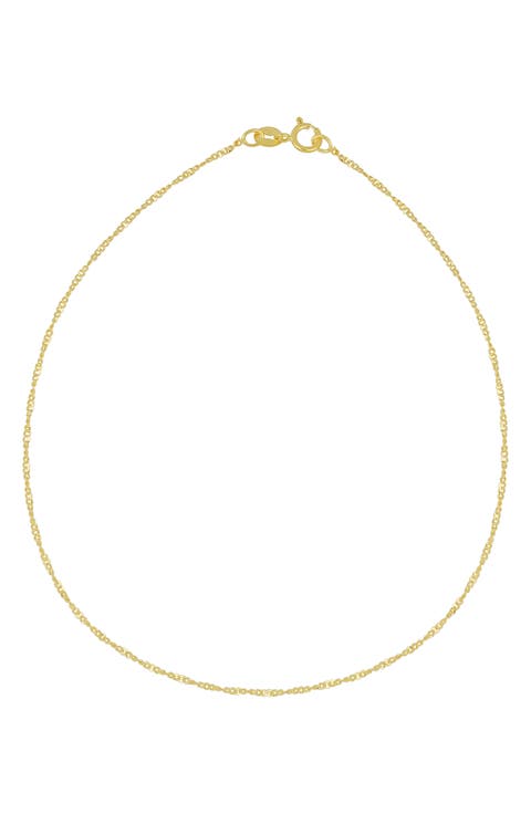 14K Gold Chain Anklet (Nordstrom Exclusive)