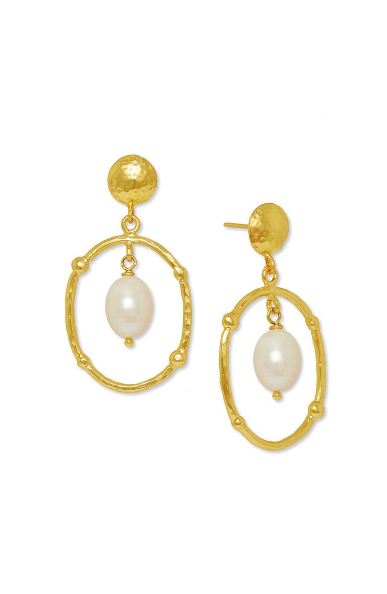 Ottoman Hands Sloane Drop Stud Earrings, Main, color, 