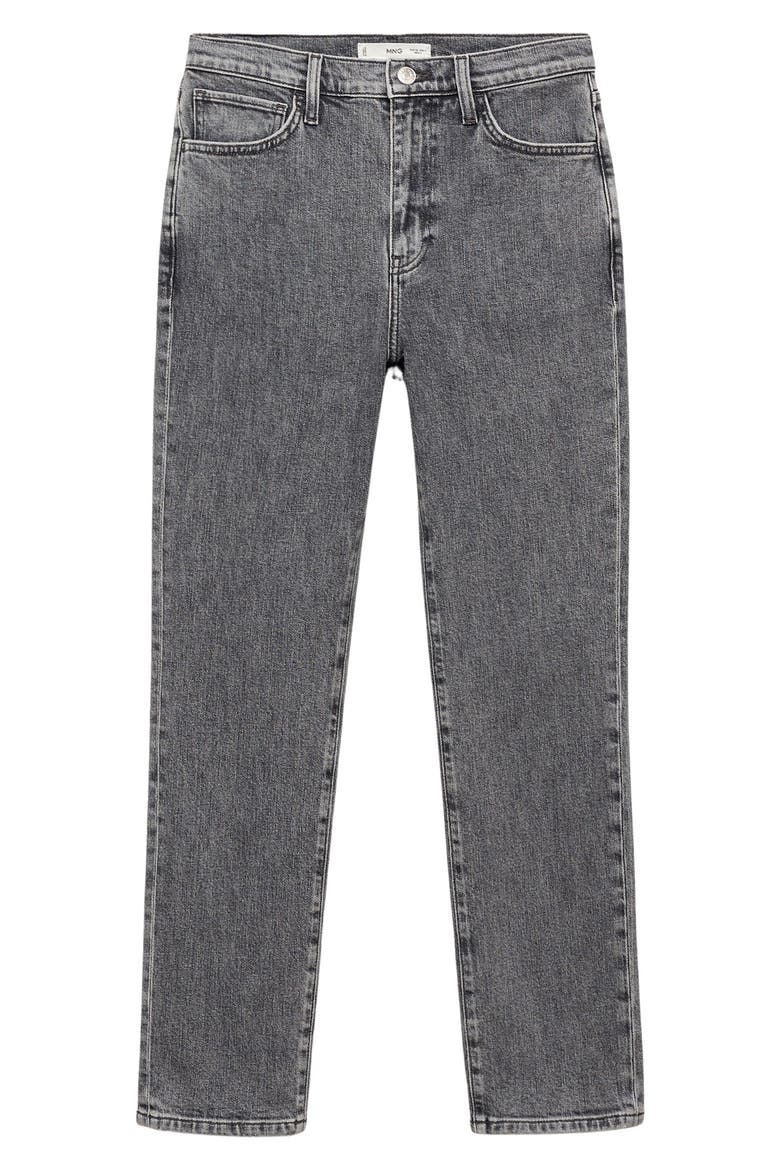 Claudia Waxed Crop Slim Fit Jeans, Alternate, color, OPEN GREY