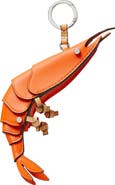 Tory Burch Prawn Leather Key Fob