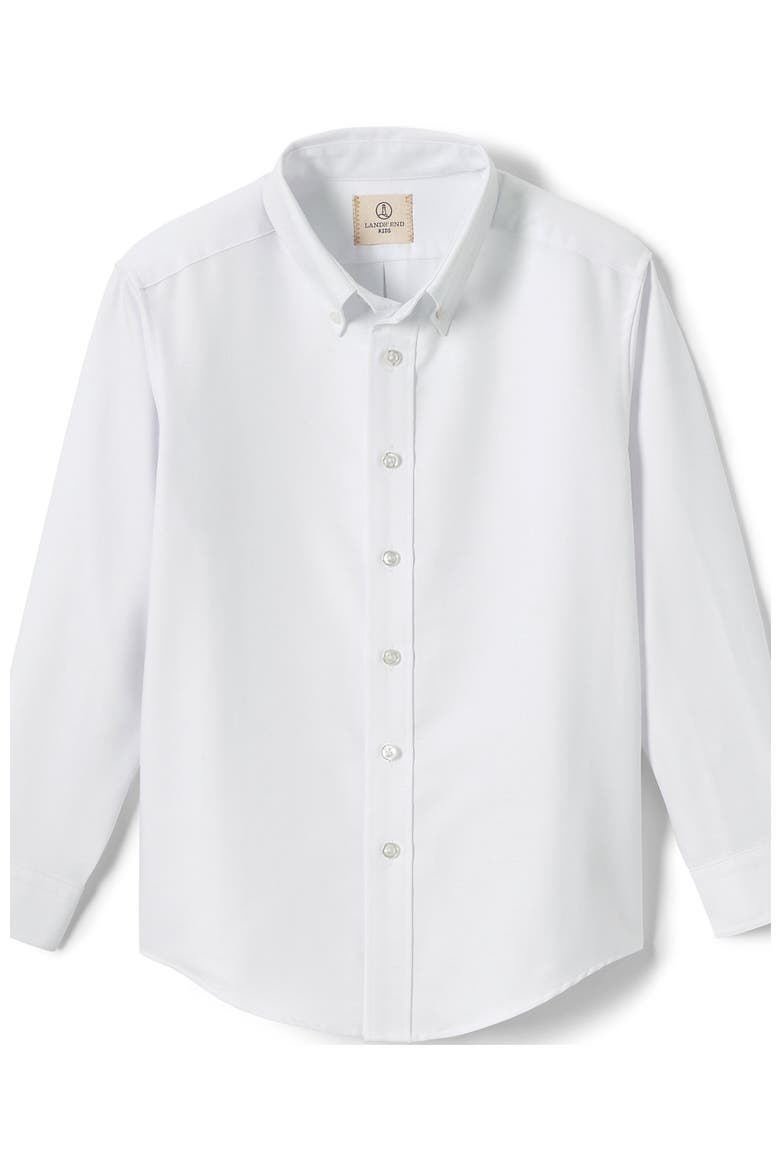 School Uniform  Long Sleeve Oxford Dress Shirt, Alternate, color, White