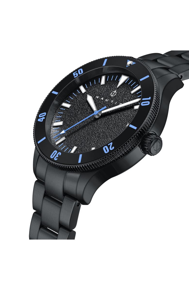 Nautis Deacon Bracelet Watch, Alternate, color, Black/Blue
