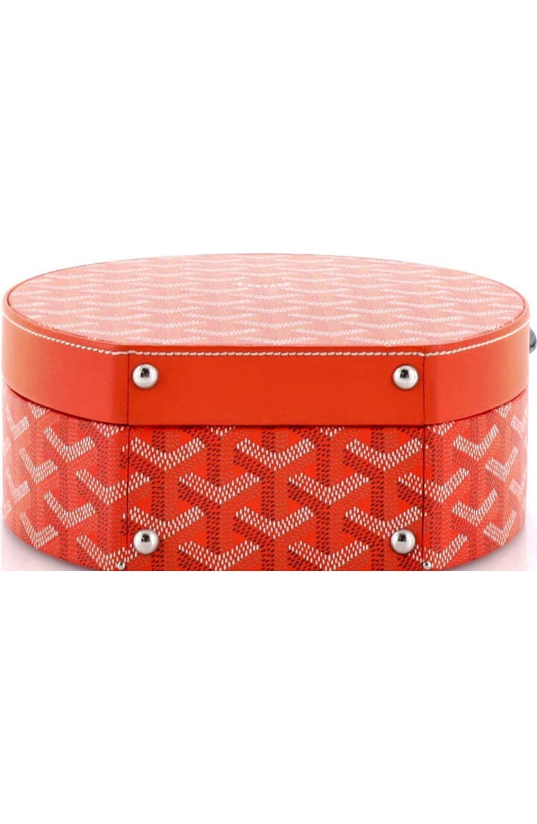 Pre-Owned Goyard Alto Hatbox Bag Coated Canvas, Alternate, color, Orange