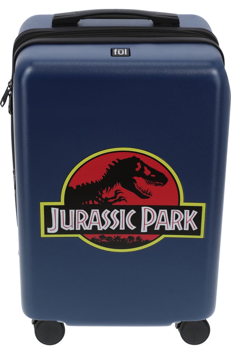 Ful NBC STUDIOS JURASSIC PARK 22.5" CARRY-ON LUGGAGE, Alternate, color, Blue