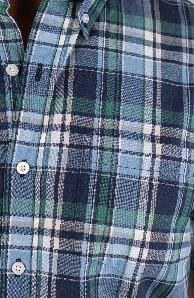 Tailor Vintage Plaid Short Sleeve Button-Down Shirt, Alternate, color, 
