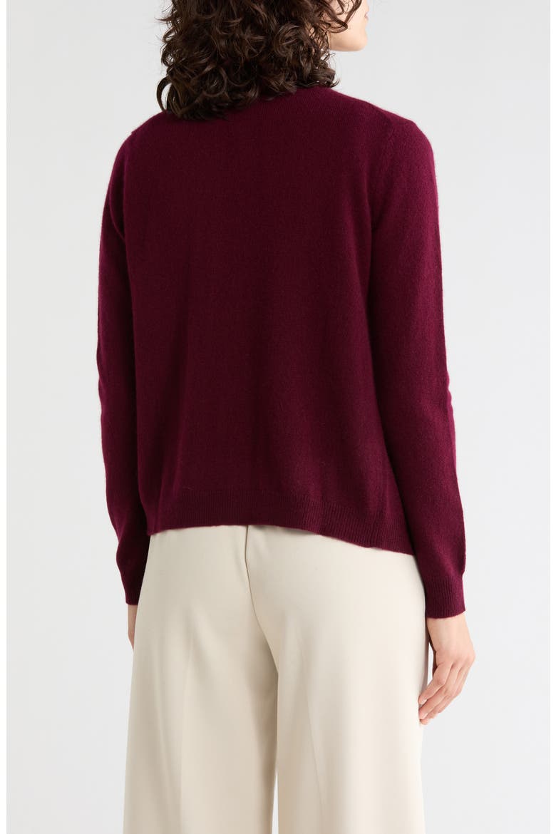 2-Piece Cashmere Twinset, Alternate, color, BORDEAUX
