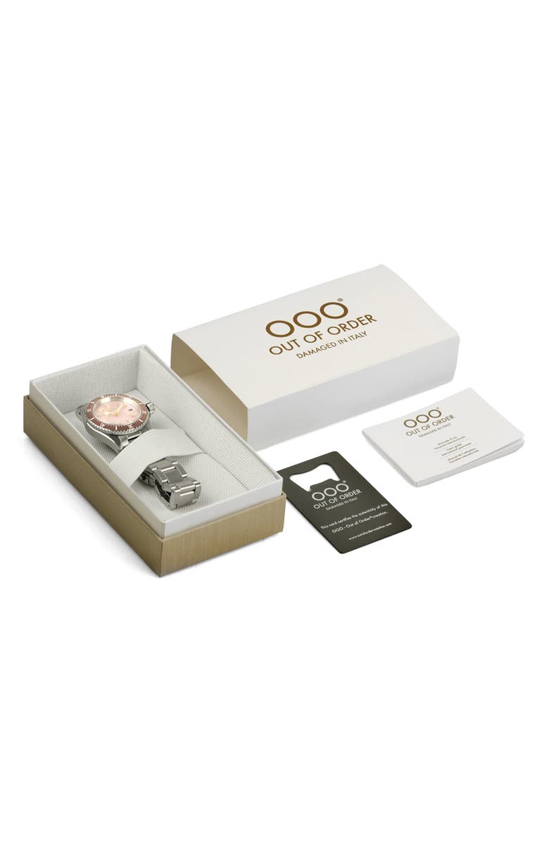 OUT OF ORDER Casanova Pink Mother-of-Pearl Bracelet Watch, 38mm, Alternate, color, Pink