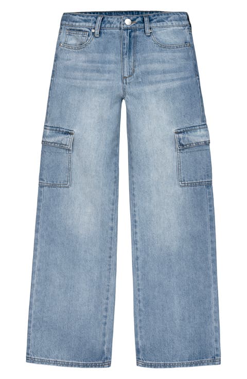 Kids' Mia Low Rise Wide Leg Jeans