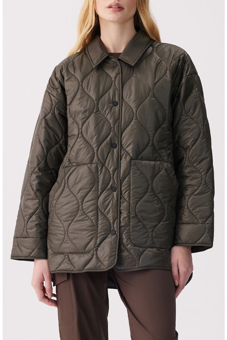 Cassandra Quilted Jacket, Main, color, OLIVE
