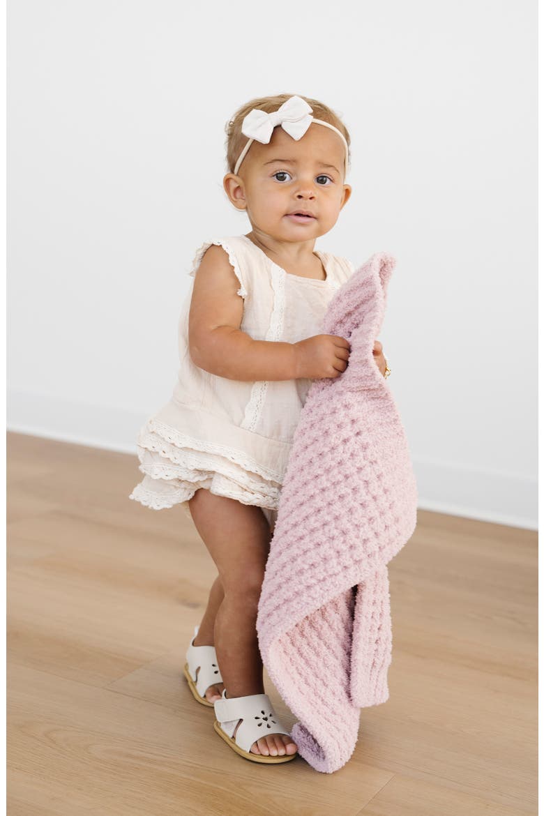 Waffle Mini Blanket, Alternate, color, ROSETTE