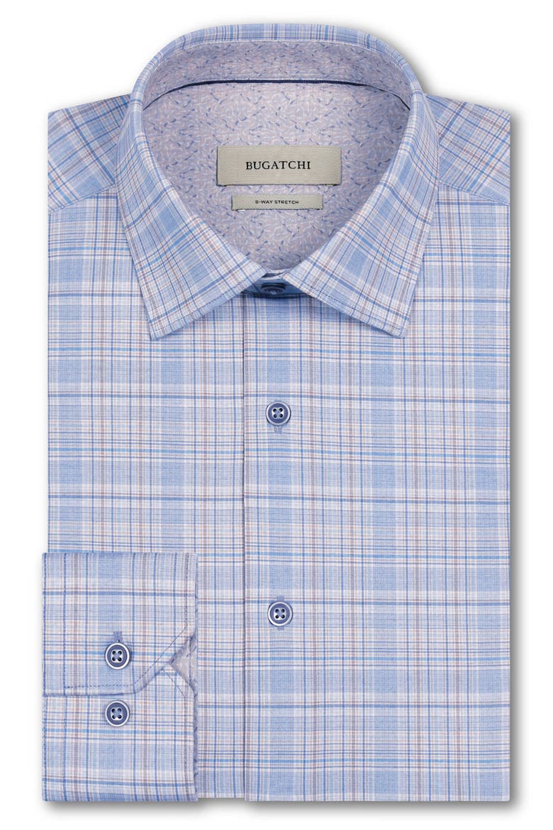 Jimmy OoohCotton® Plaid Button-Up Shirt, Alternate, color, COBALT