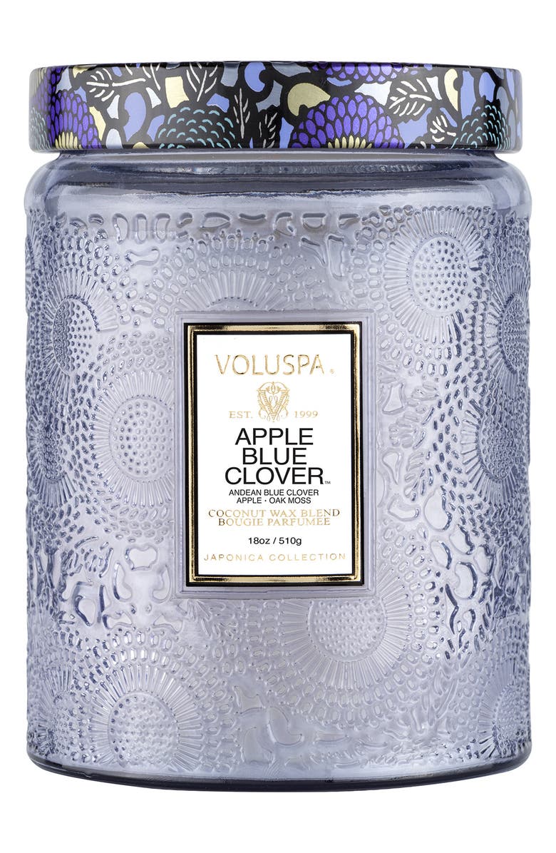 Voluspa Apple Blue Clover Large Jar Candle, Alternate, color, 