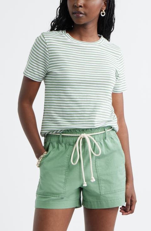 Cotton Blend Crewneck T-Shirt