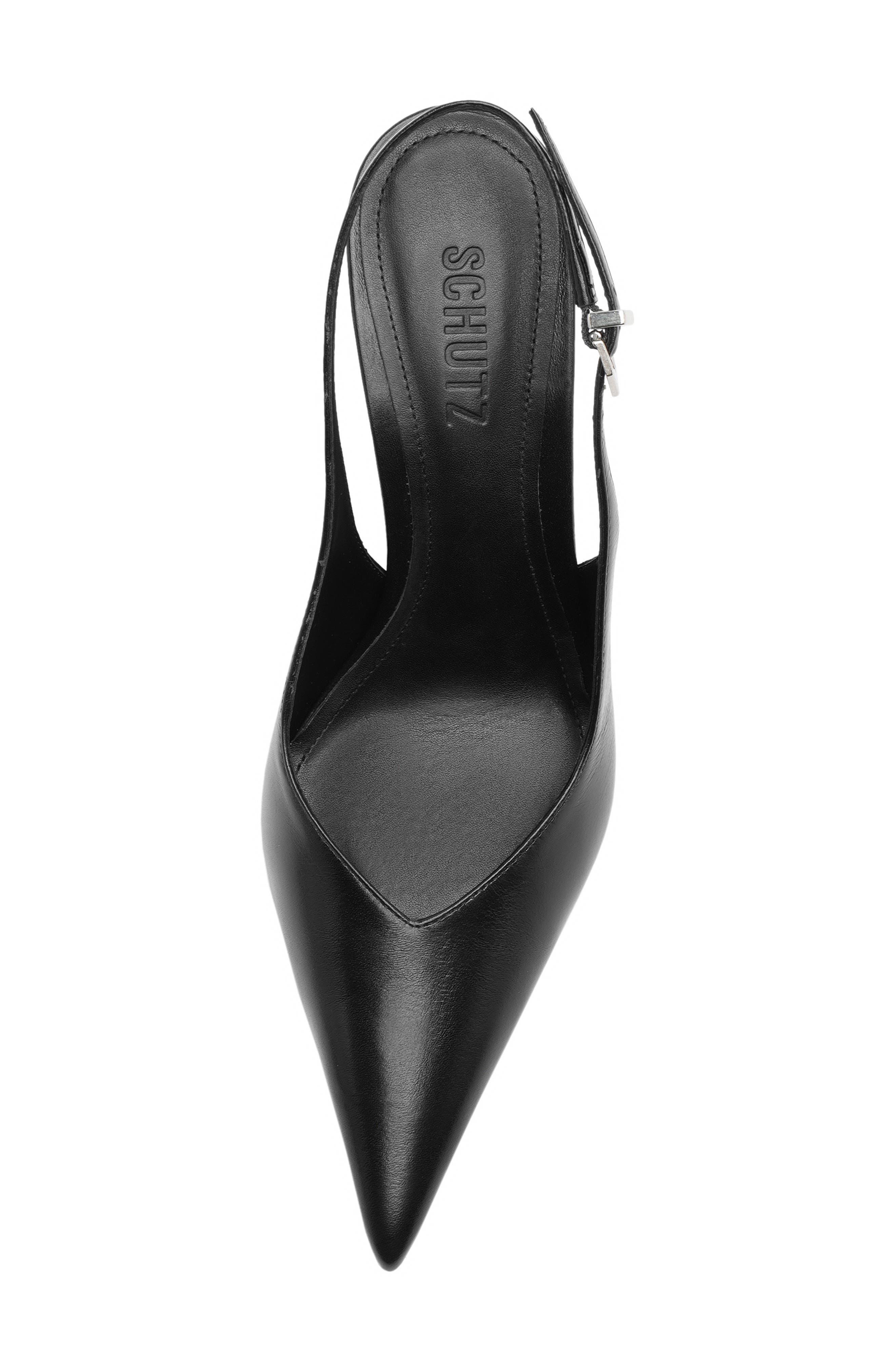 Schutz Siena Slingback Wedge Pump, Alternate, color, Black