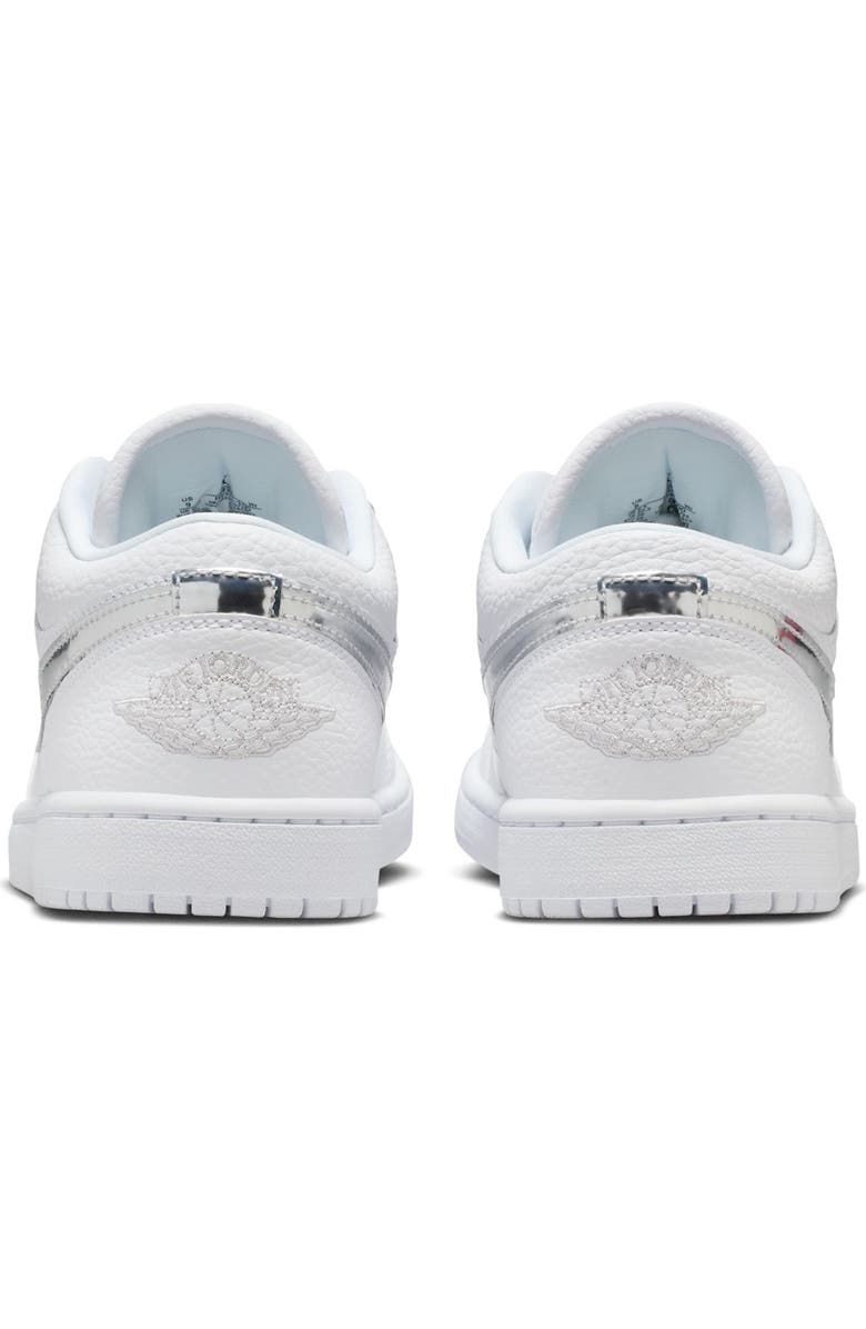 Jordan Air Jordan 1 Low SE Basketball Sneaker, Alternate, color, White/ White/ Metallic Silver