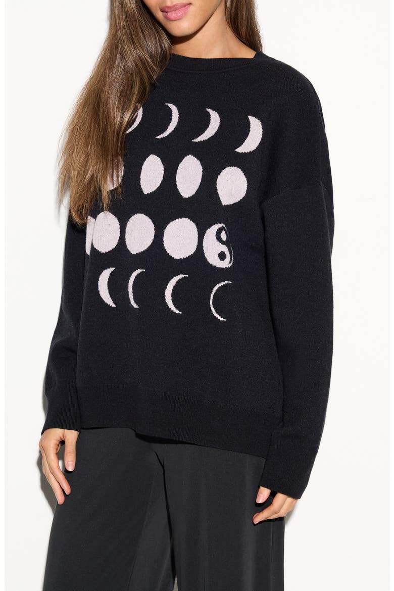Autumn Equinox Banks Graphic Sweater, Alternate, color, BLACK