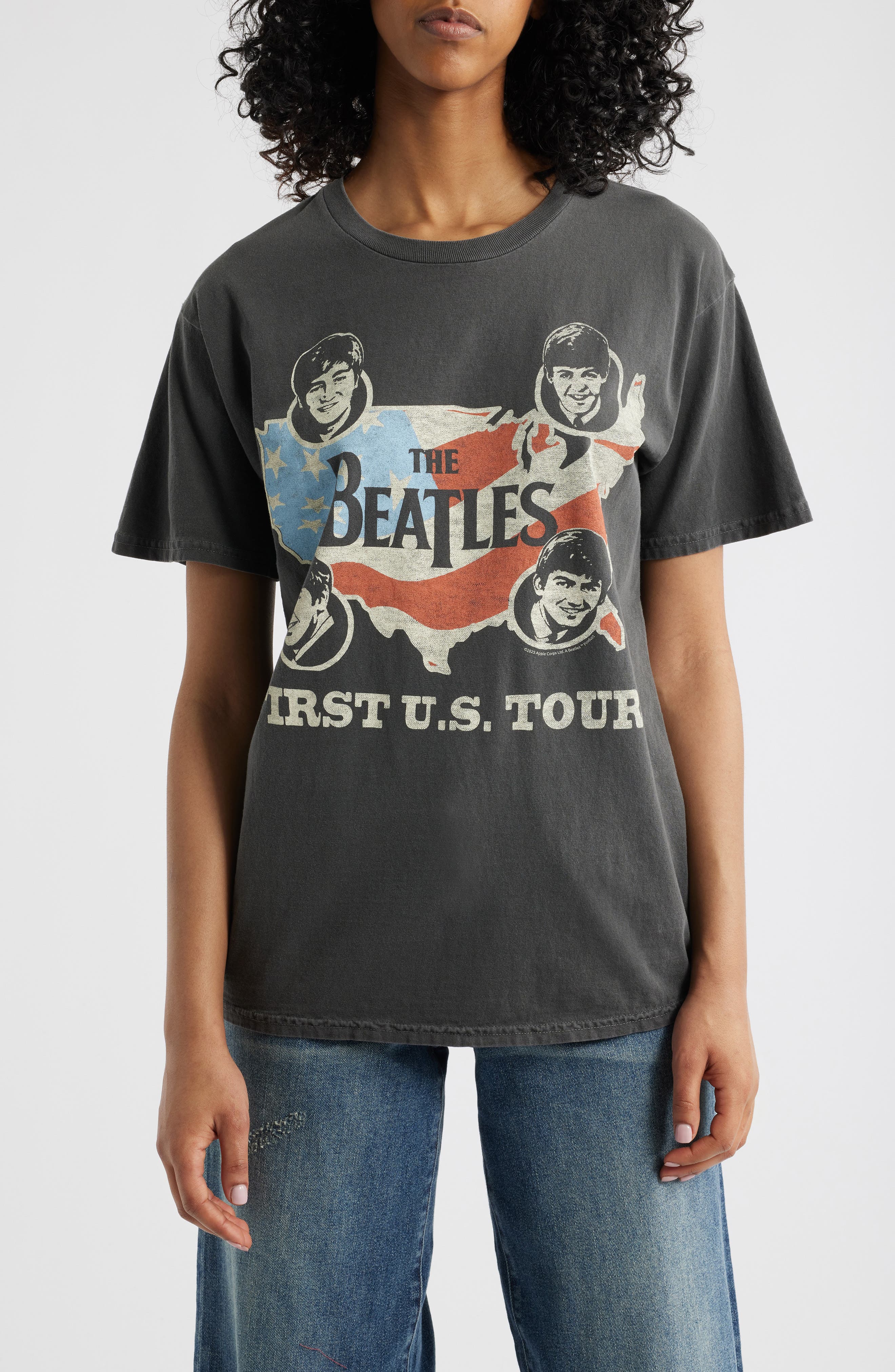Junk Food Beatles First US Tour Cotton Graphic T-Shirt