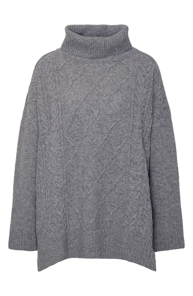 Barbour Burne Wool Blend Turtleneck Sweater, Alternate, color, 