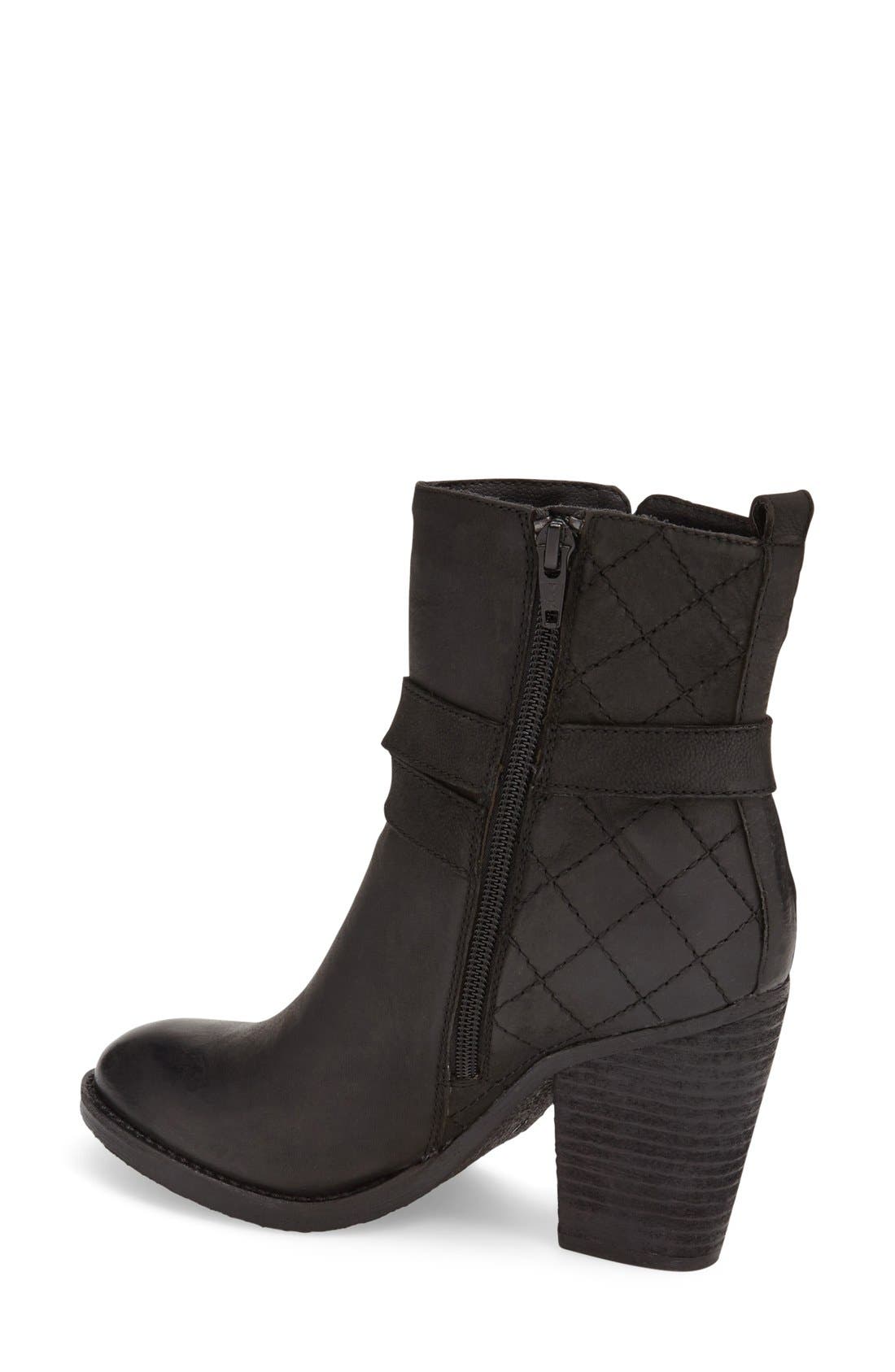 'Reesea' Boot, Alternate, color, BLACK LEATHER