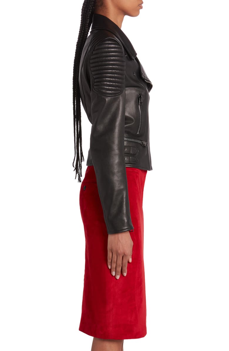 TOM FORD New Plongé Leather Biker Jacket, Alternate, color, 