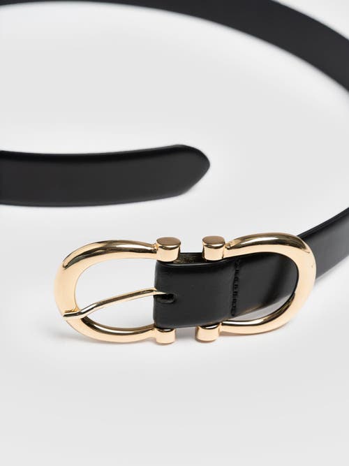 Saint And Sofia Saint + Sofia Chelsea Belt In Black