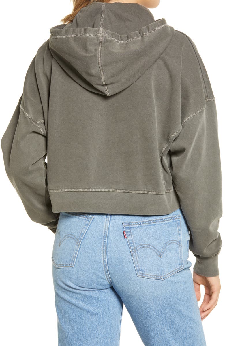 BDG Urban Outfitters Slouchy Crop Hoodie, Alternate, color, 