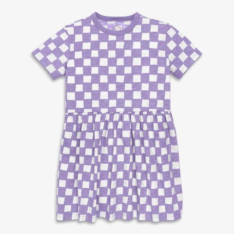 Kids Easy Dress In Checks (Toddler, Little Kid, Big Kid)