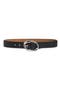 Cora Oval Buckle Leather Belt