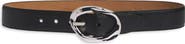 Nordstrom Cora Oval Buckle Leather Belt