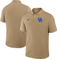 Nike Men's Nike Tan Kentucky Wildcats Primetime Victory Primary Logo Performance Polo
