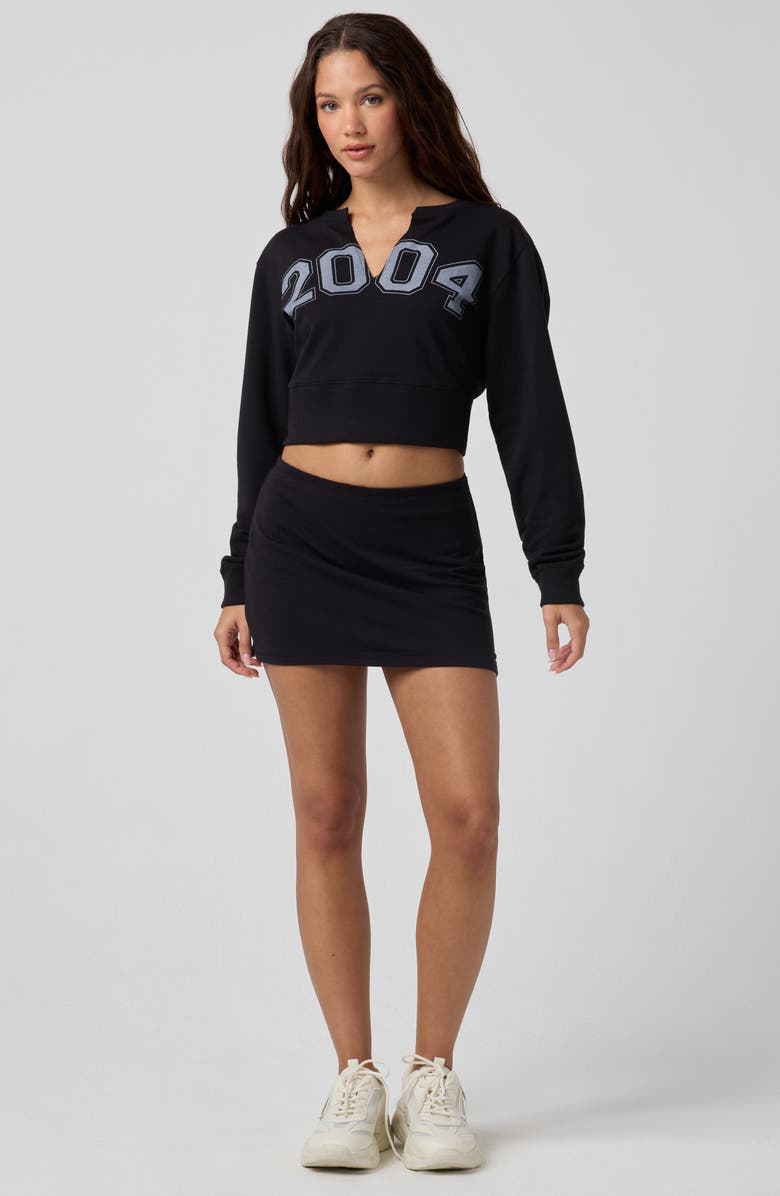 Florence by Mills Knit Miniskirt, Alternate, color, Black