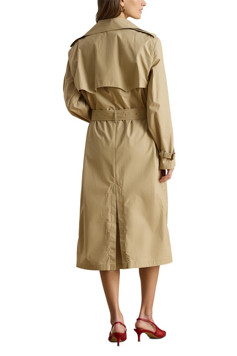 Paper Weight Cotton Trench Coat, Alternate, color, BIRCH BEIGE