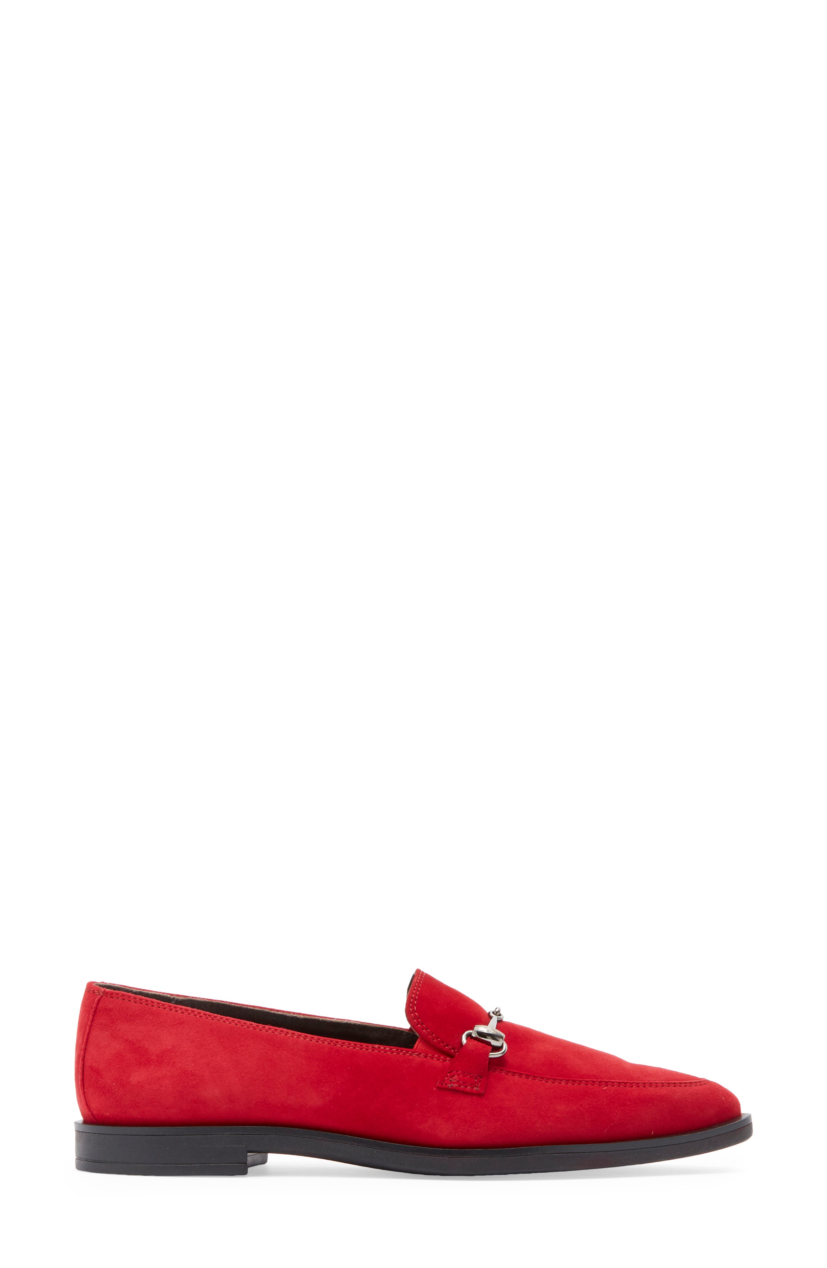 Paul Green Wexler Pointed Toe Bit Loafer, Alternate, color, Chili Suede