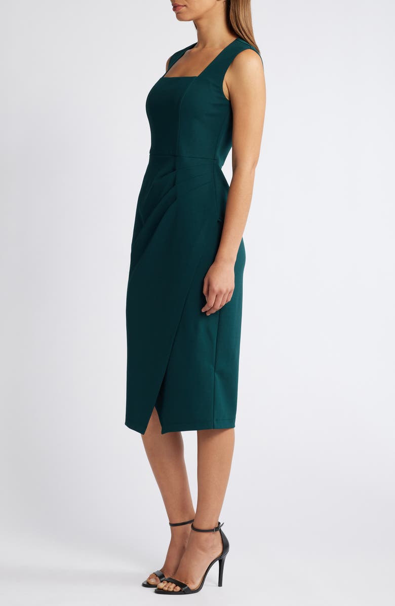 Anne Klein Square Neck Sleeveless Sheath Dress, Alternate, color,