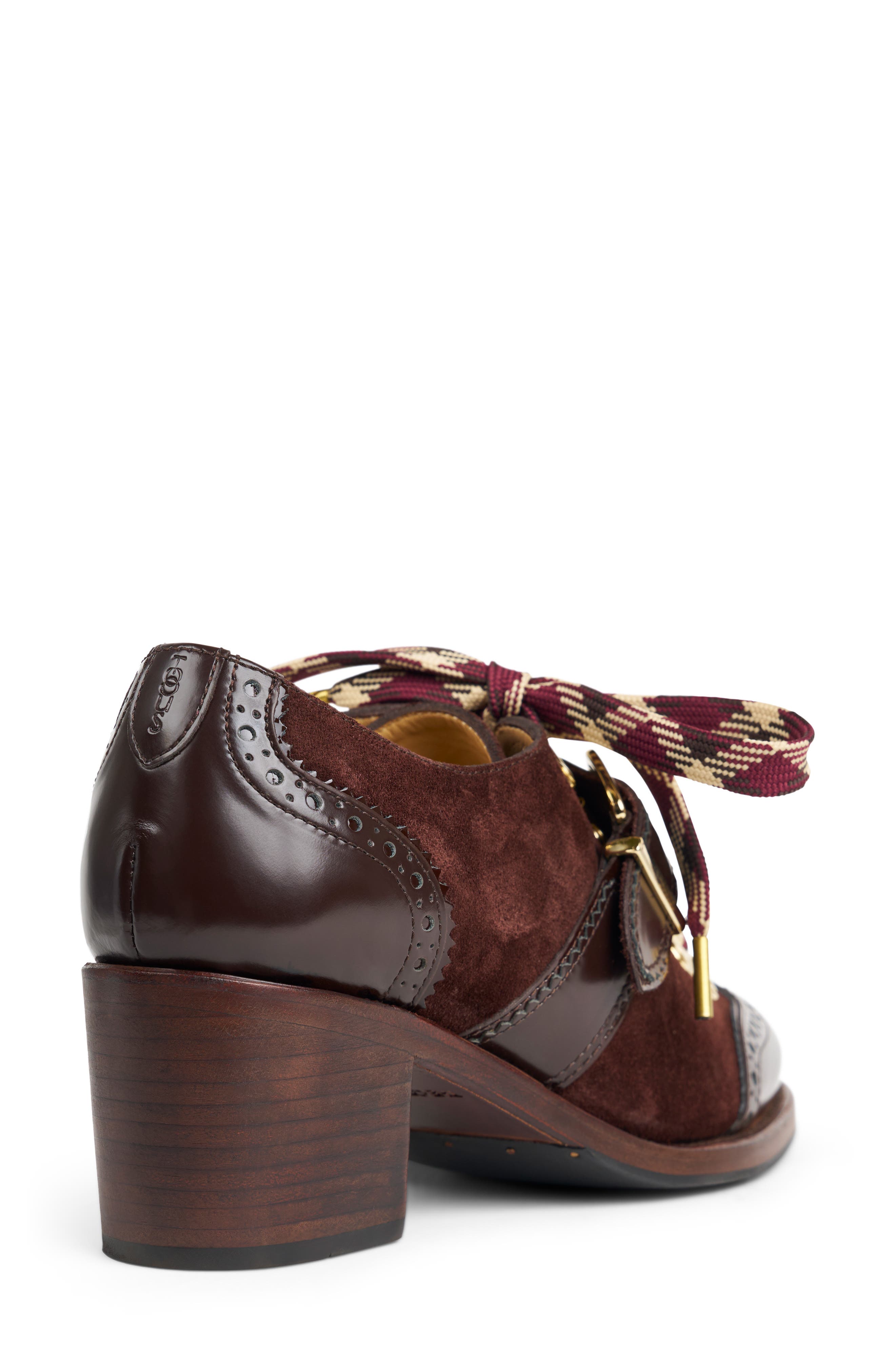 Mrs. Logan Mid Heel Pump, Alternate, color, CHOCOLATE