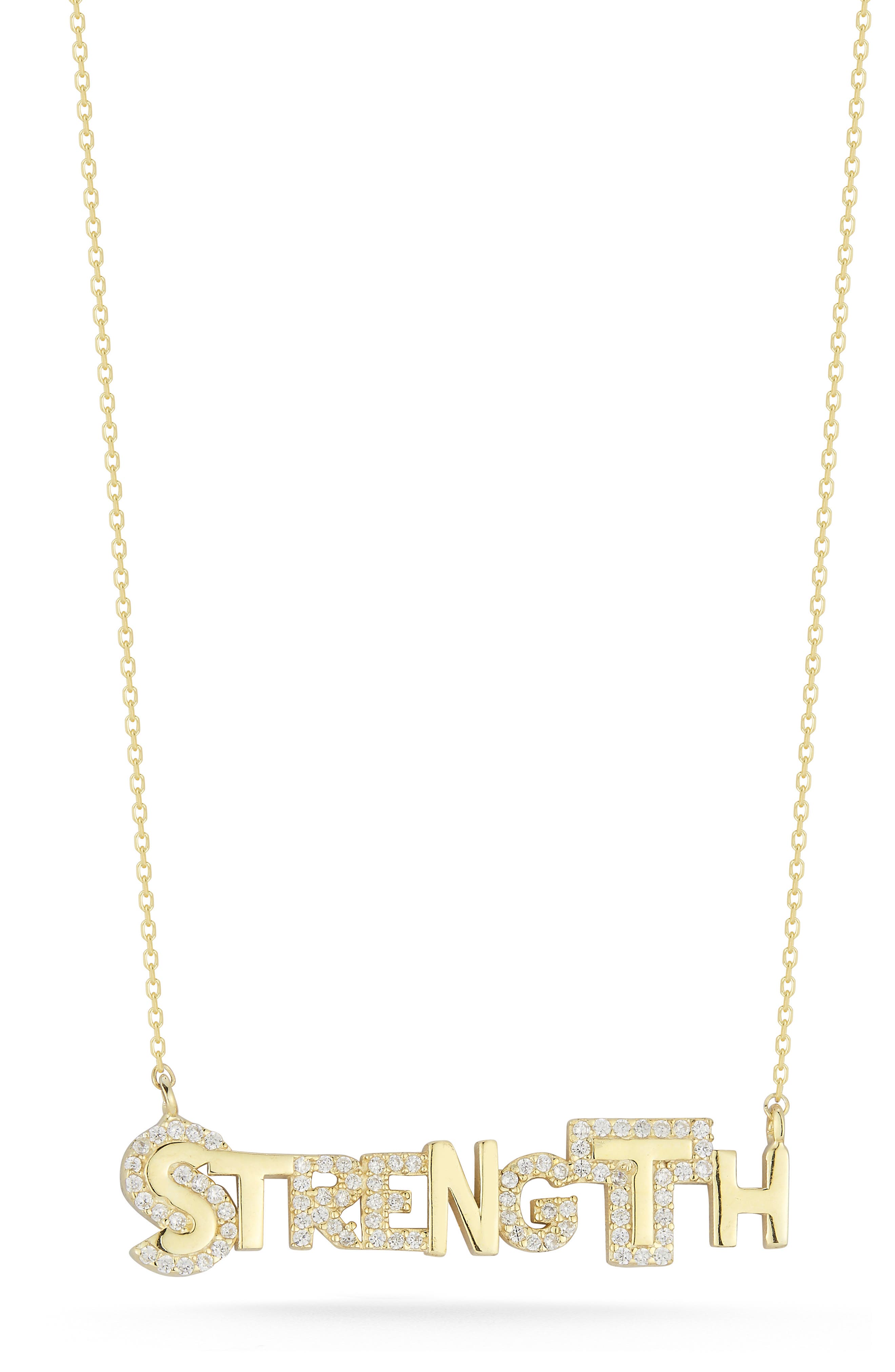 GLAZE JEWELRY CZ 'Strength' Pendant Necklace