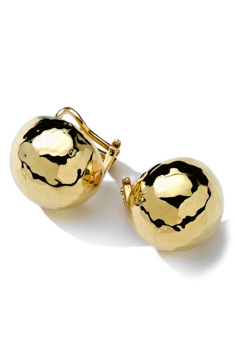 Classico 18K Gold Pinball Clip Earrings