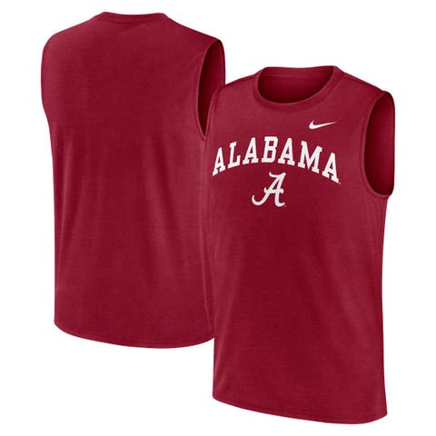 Men's Nike Crimson Alabama Crimson Tide Primetime Legend Arch Dri-FIT Muscle Tank Top
