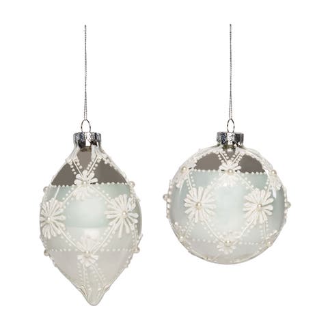 Glass Finial/Ball Ornament A/2